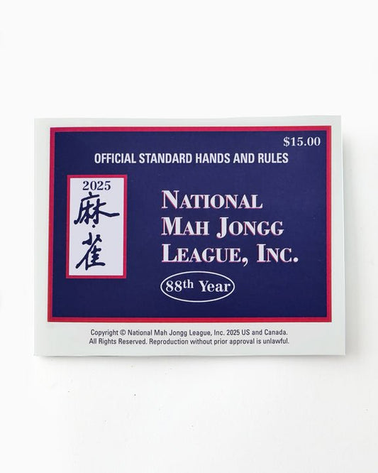 2025 National Mah Jongg League Playing Card - Oh My Mahjong