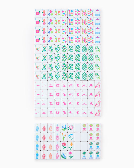 Sunset Mahjong Tiles