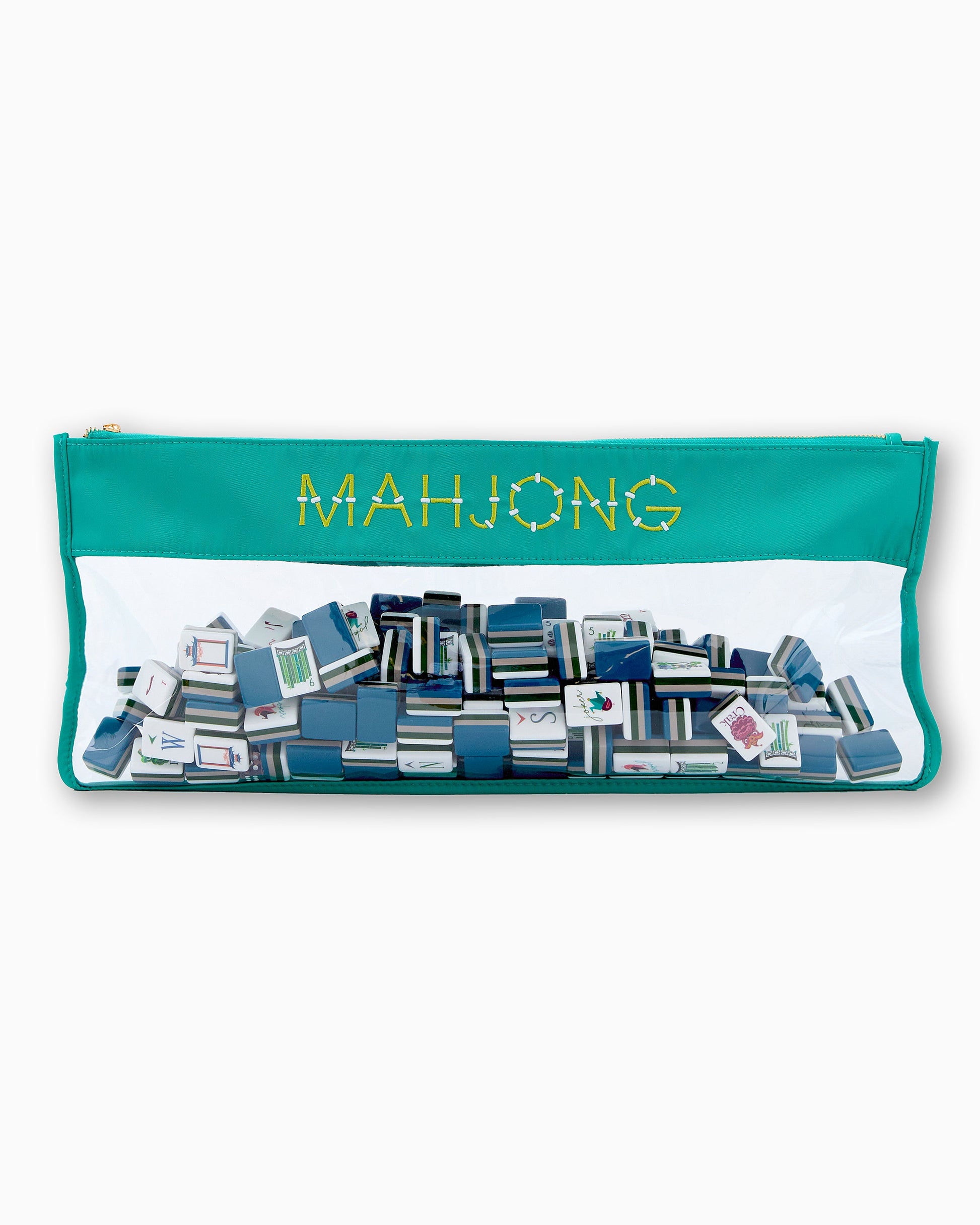 Aqua Bamboo Bag - Oh My Mahjong