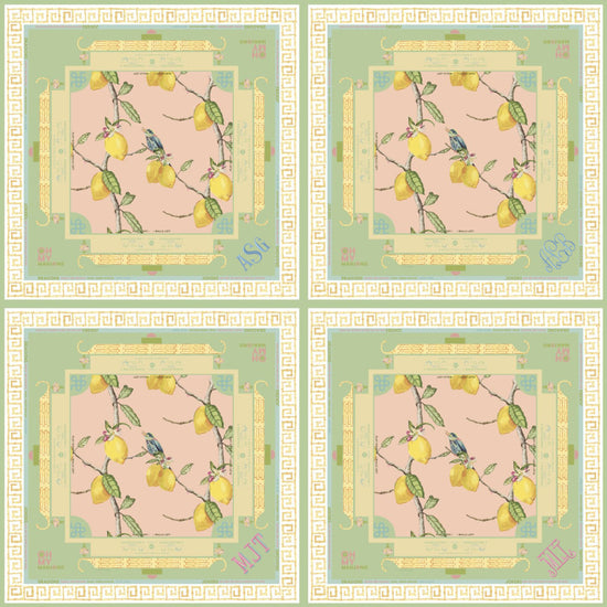 Citrus Songbird Mat - Oh My Mahjong