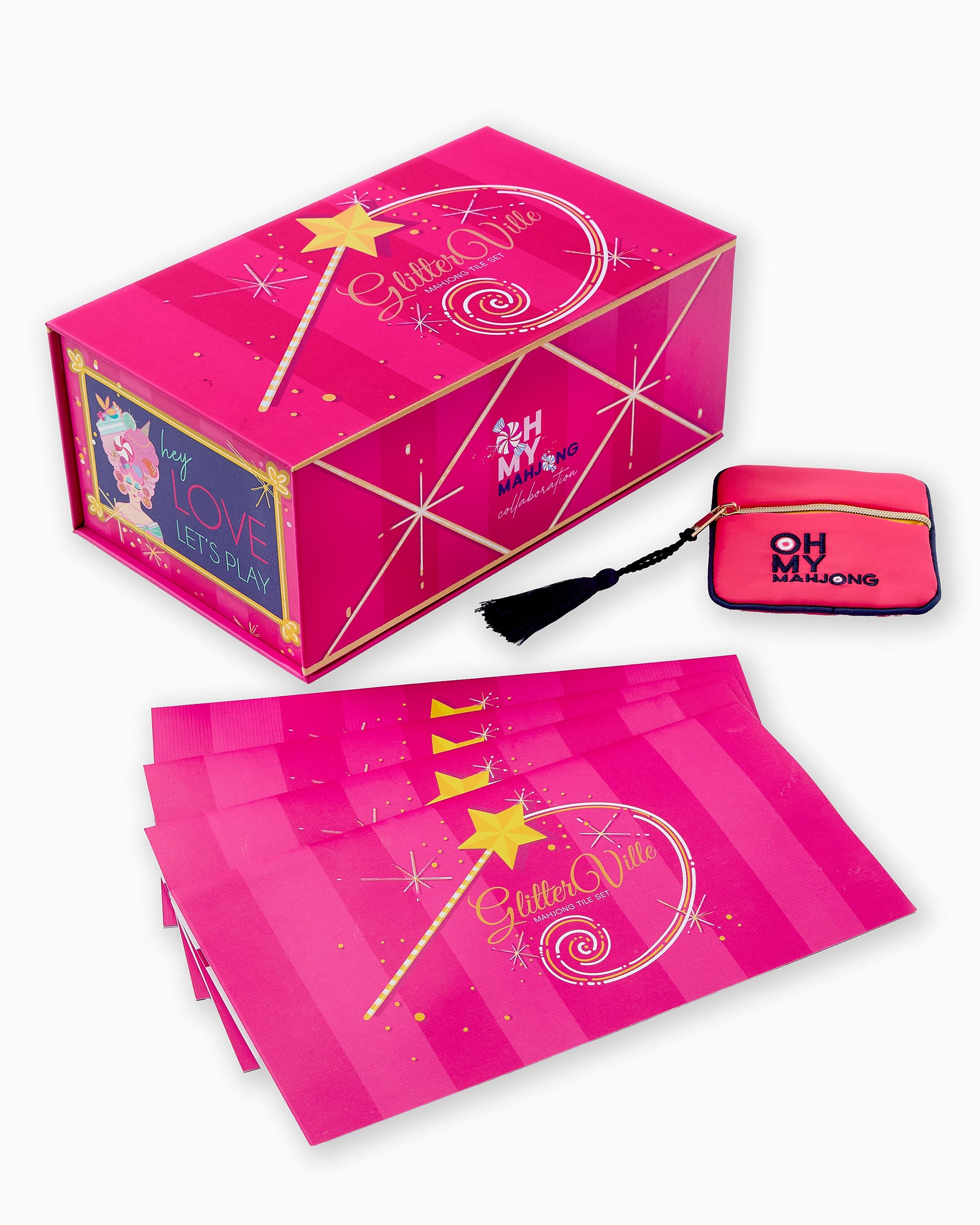 Glitterville Mahjong Tiles - Oh My Mahjong