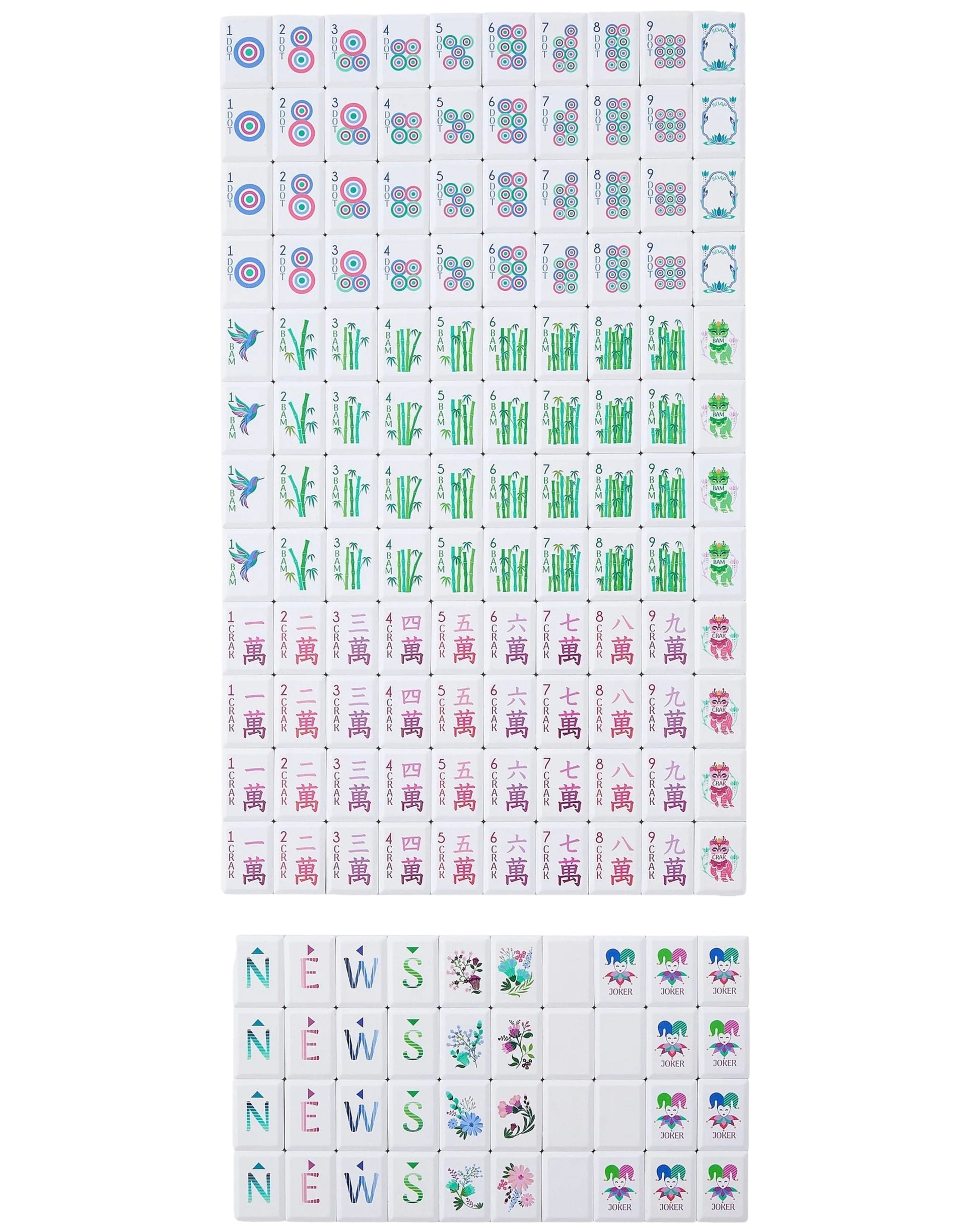 Jardin Debutant Tile Set - Oh My Mahjong