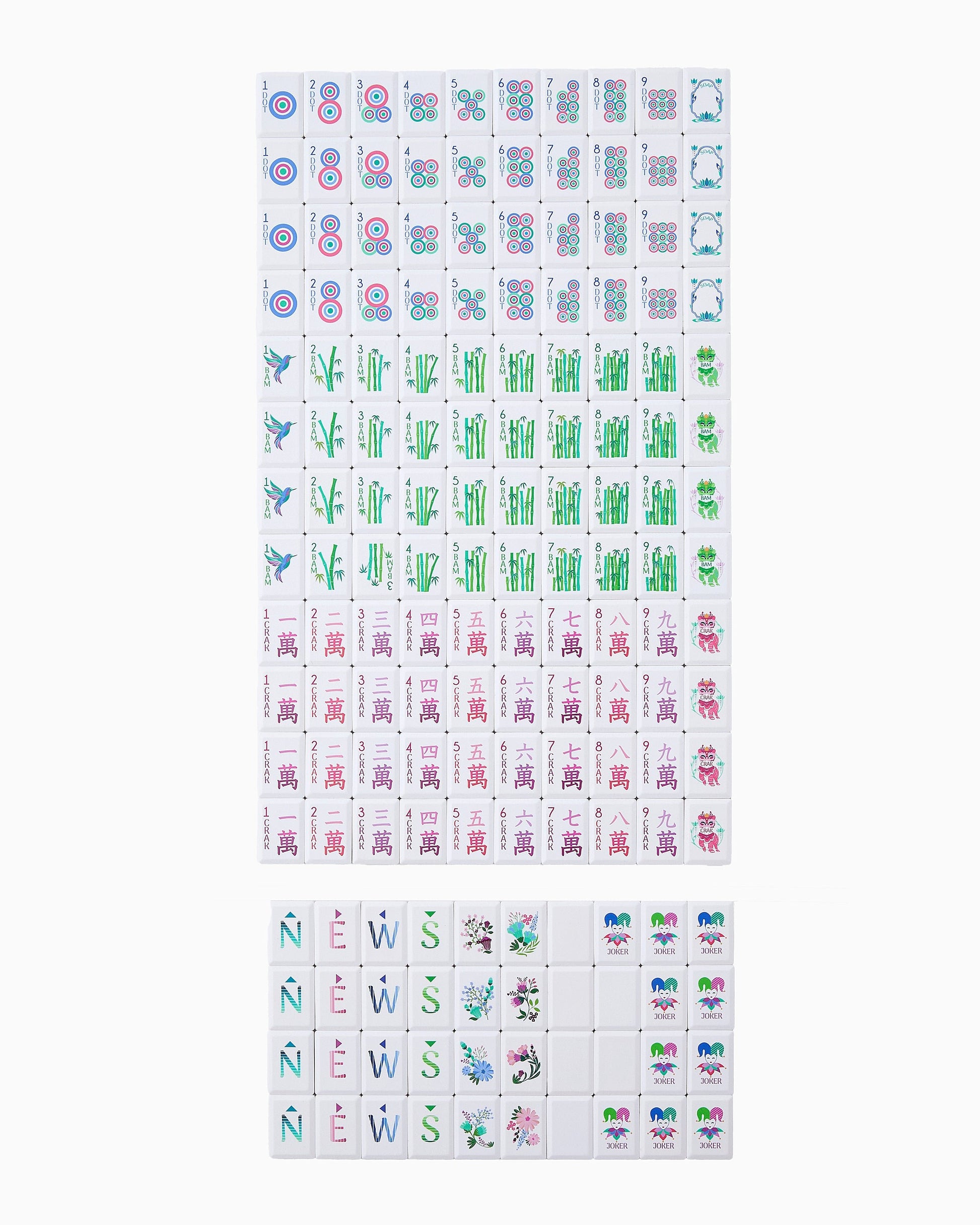 Jardin Debutant Tile Set - Oh My Mahjong