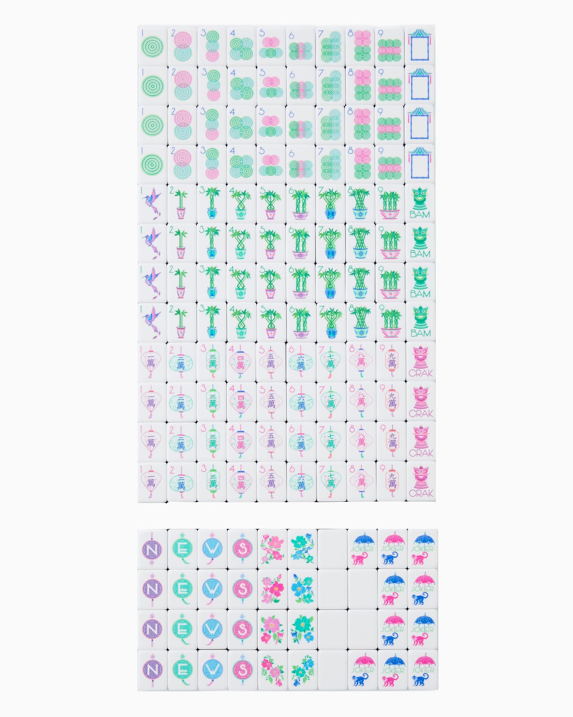 Jasmine Tile Set - Oh My Mahjong