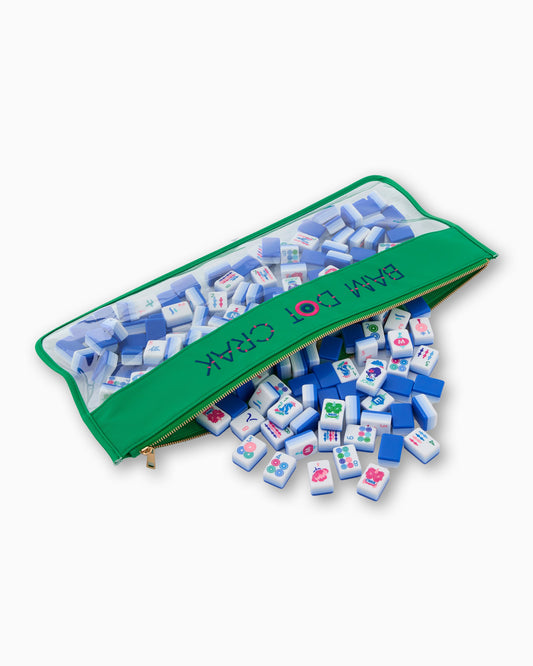 Kelly Green Bam Dot Crak Bag - Oh My Mahjong