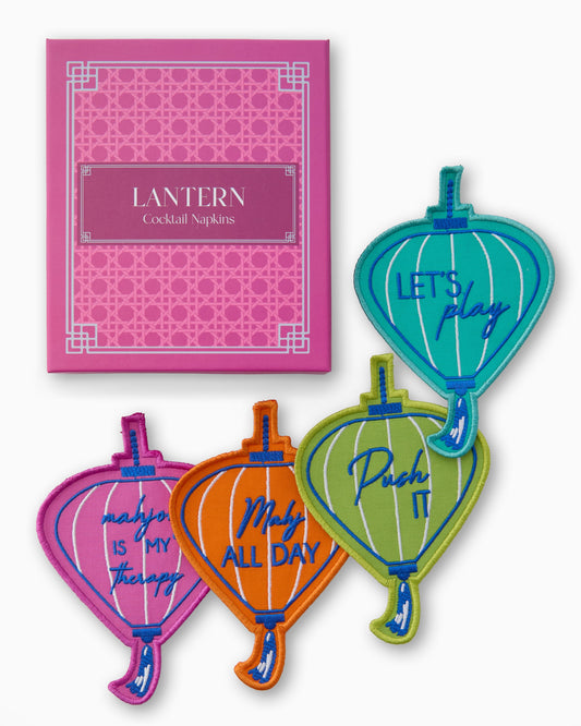 Lantern Cocktail Napkins - Oh My Mahjong