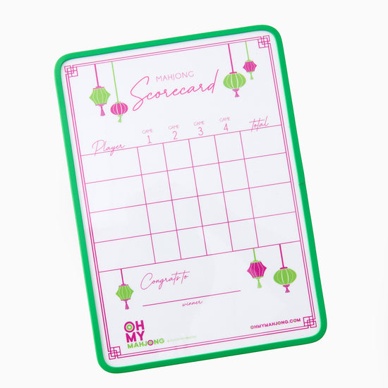 Lantern Scorecard - Oh My Mahjong