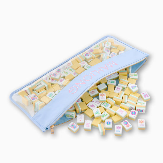 Light Blue Bamboo Mahjong Bag - Oh My Mahjong