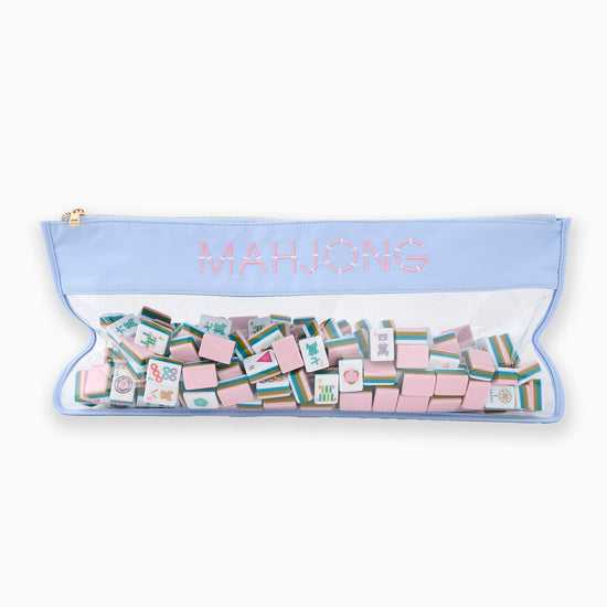Light Blue Bamboo Mahjong Bag - Oh My Mahjong
