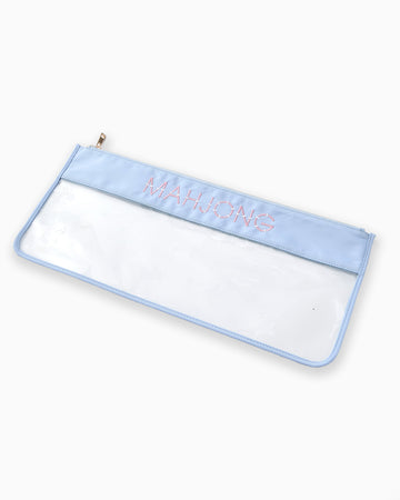 Light Blue Bamboo Mahjong Bag - Oh My Mahjong