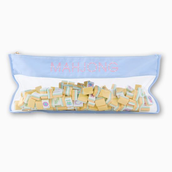 Light Blue Bamboo Mahjong Bag - Oh My Mahjong