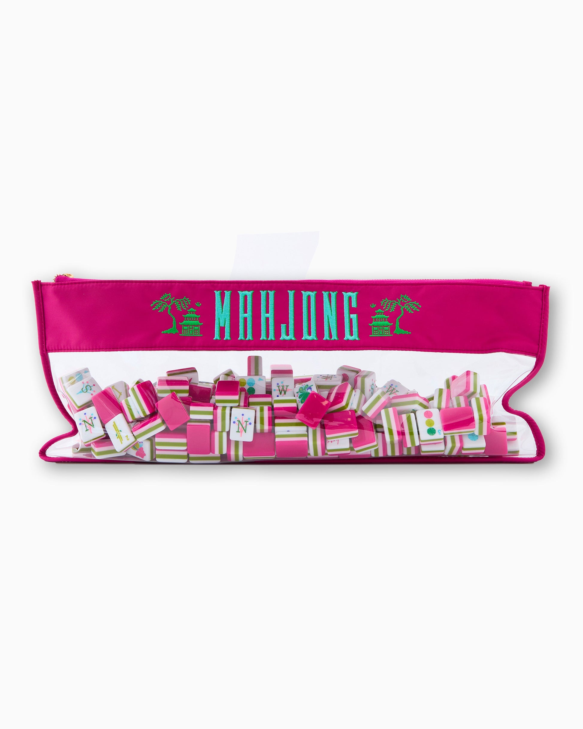 Magenta Pagoda Mahjong Bag - Oh My Mahjong