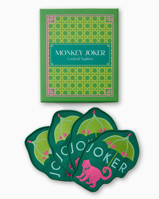 Monkey Joker Cocktail Napkins - Oh My Mahjong