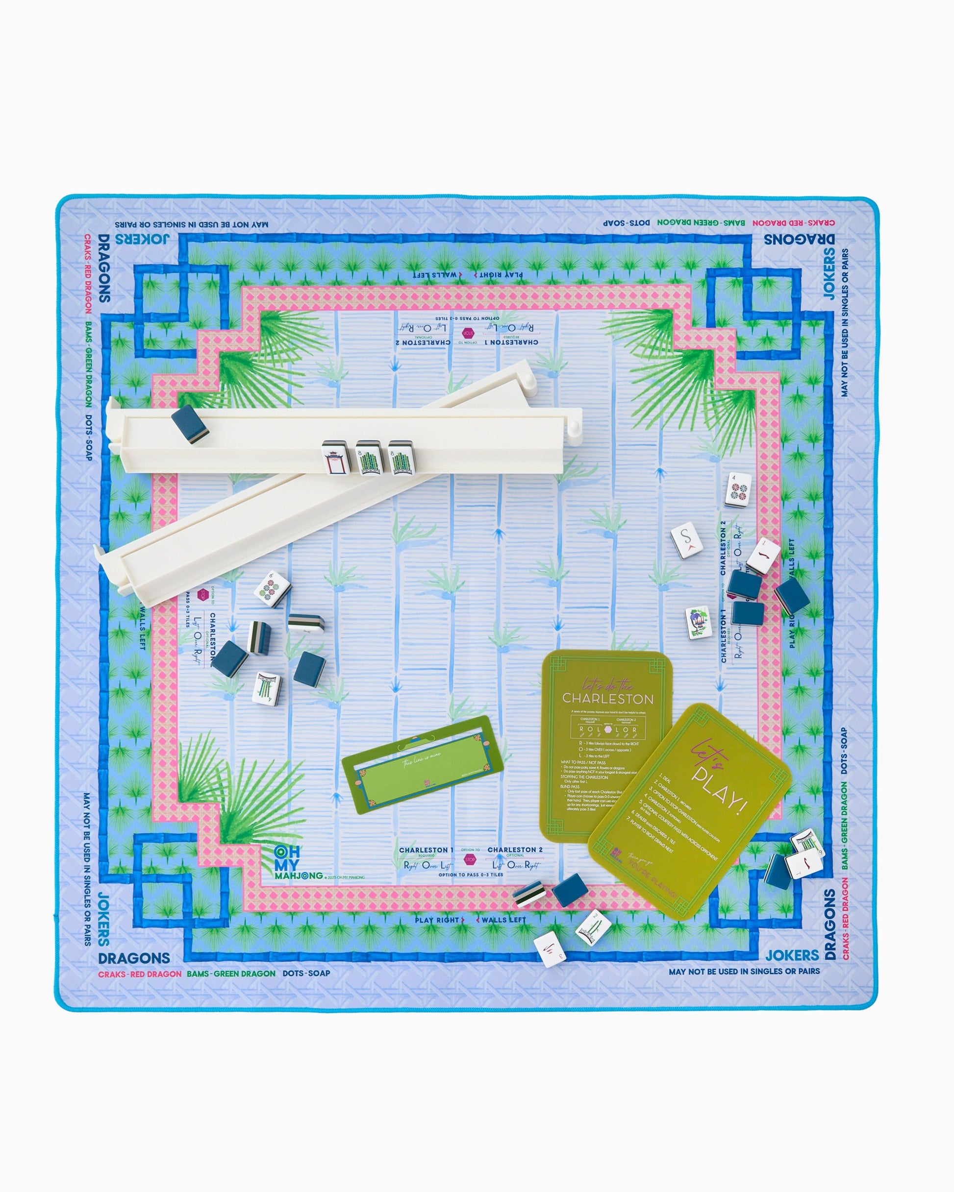 Palm Paradise Mahjong Mat - Oh My Mahjong