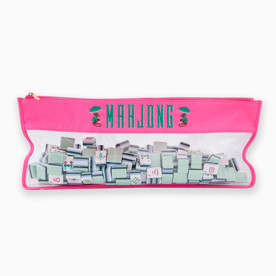 Pink Monkey Mahjong Bag - Oh My Mahjong
