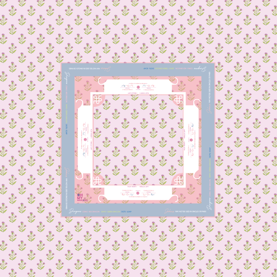Purple Thistle Instructional Mahjong Tablecloth - Oh My Mahjong