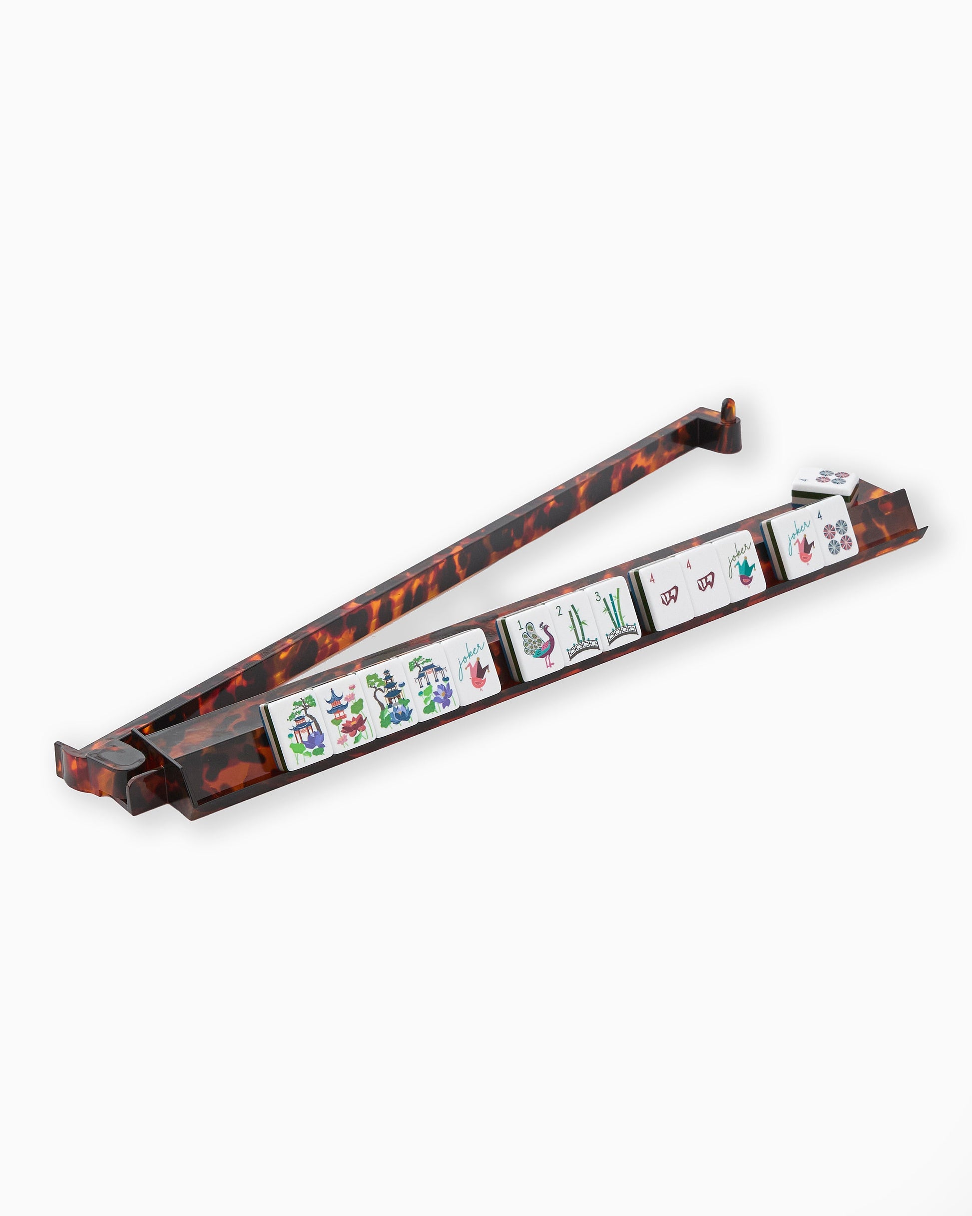 Tortoise Shell Rack & Pusher - Oh My Mahjong