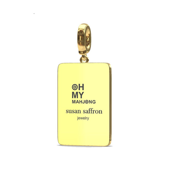 14KY Mini Mahjong 1 Bird Bam Charm - Oh My Mahjong