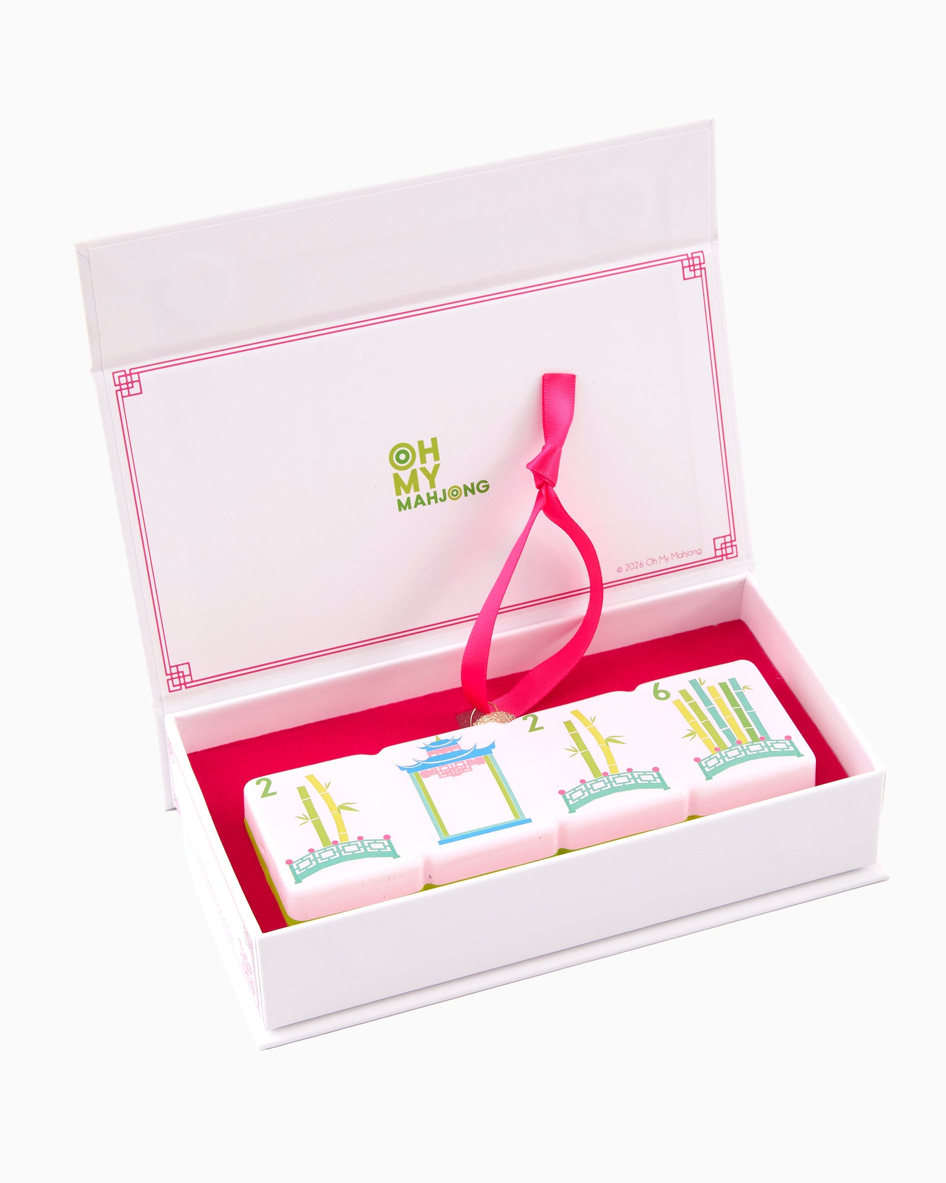 2026 Bamboo Bridge Ornament - Oh My Mahjong
