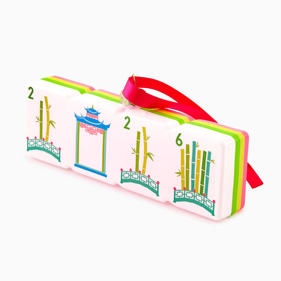 2026 Bamboo Bridge Ornament - Oh My Mahjong