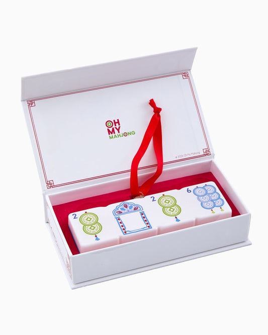 2026 Fortune Coin Ornament - Oh My Mahjong
