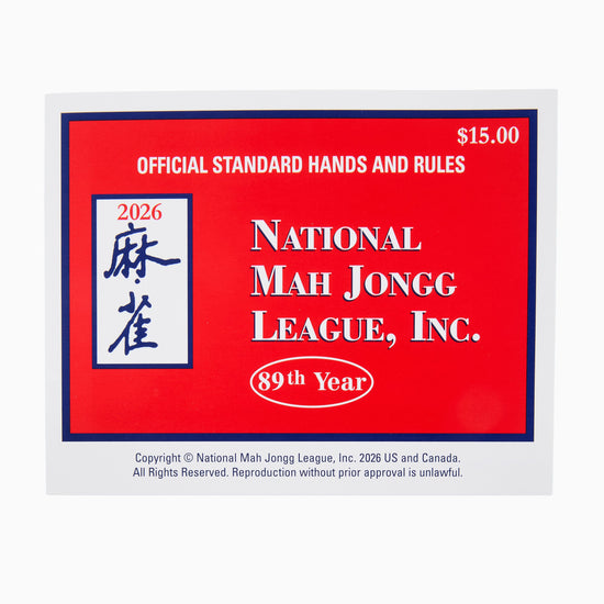 2026 National Mah Jongg League Playing Card - Oh My Mahjong