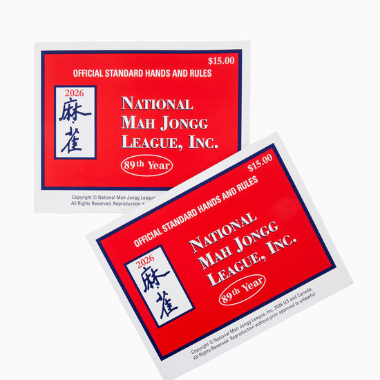 2026 National Mah Jongg League Playing Card - Oh My Mahjong