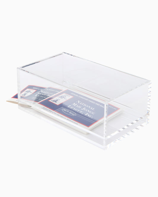 Mahjong Acrylic Box - Clear Lid