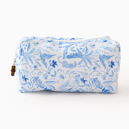 Amazon Blue Tile Storage Bag x Catherine Cartie Collab - Oh My Mahjong