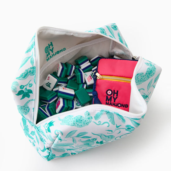 Amazon Green Tile Storage Bag x Catherine Cartie Collab - Oh My Mahjong