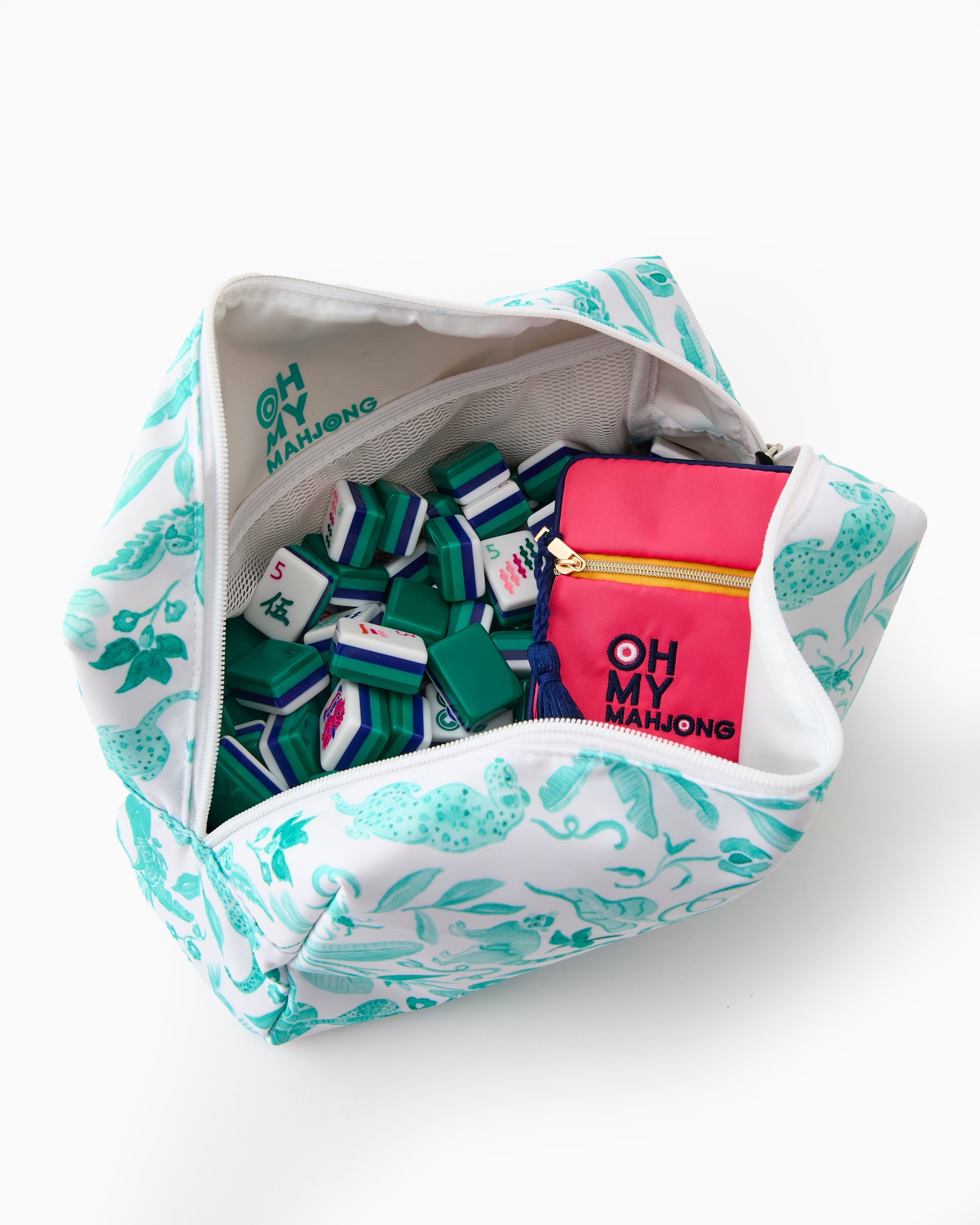 Amazon Green Tile Storage Bag x Catherine Cartie Collab - Oh My Mahjong