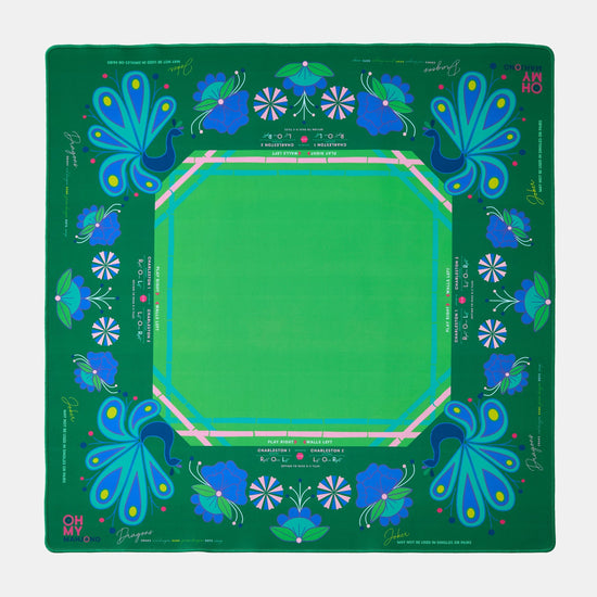 Birdie Green Mahjong Mat - Oh My Mahjong