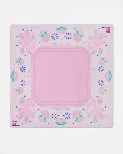 Birdie Pink Mahjong Mat - Oh My Mahjong