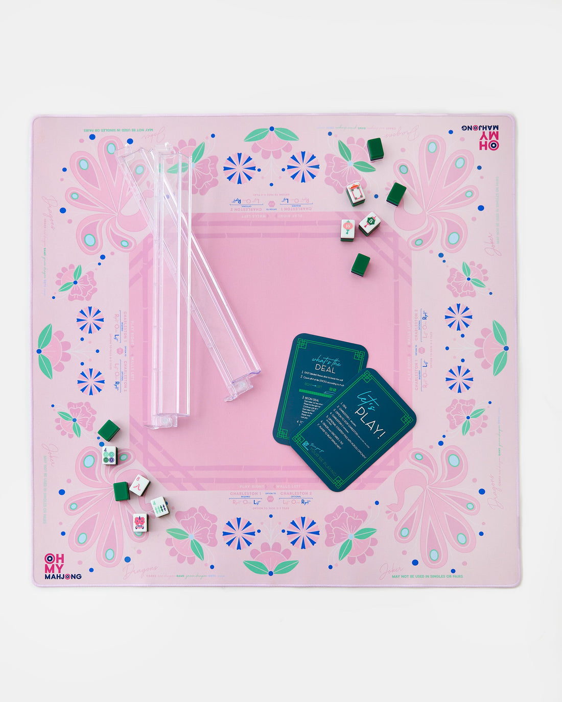 Birdie Pink Mahjong Mat - Oh My Mahjong