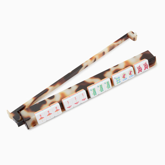 Blond Tortoise Rack and Pusher Set - Oh My Mahjong