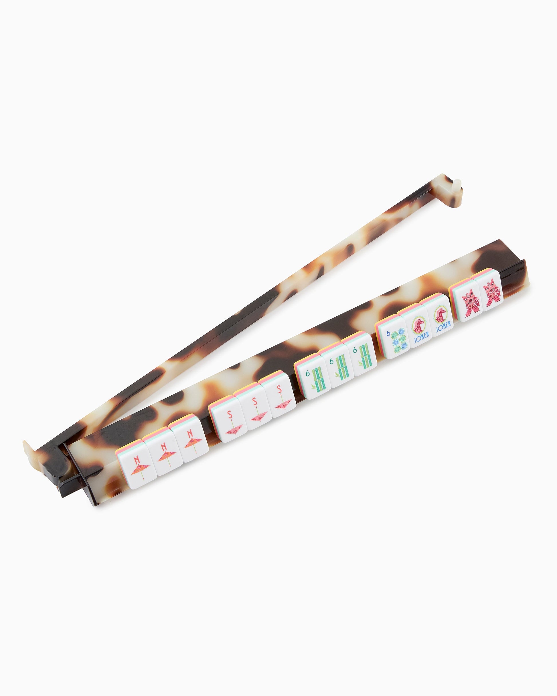 Blond Tortoise Rack and Pusher Set - Oh My Mahjong