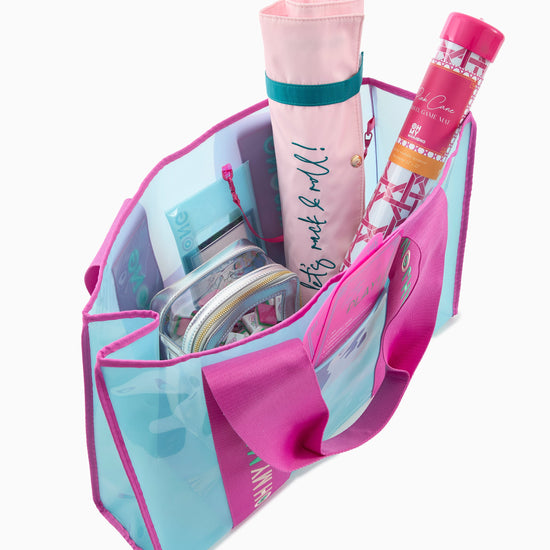 Blue Beach Bag - Oh My Mahjong