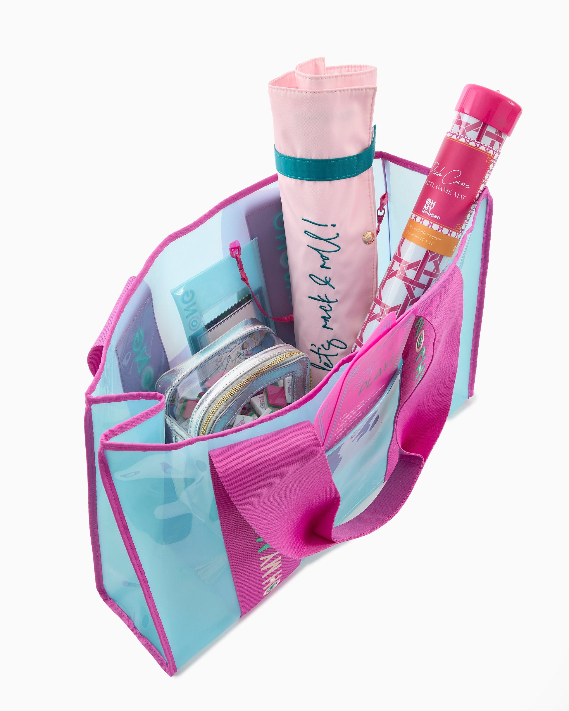 Blue Beach Bag - Oh My Mahjong
