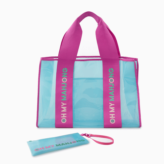 Blue Beach Bag - Oh My Mahjong