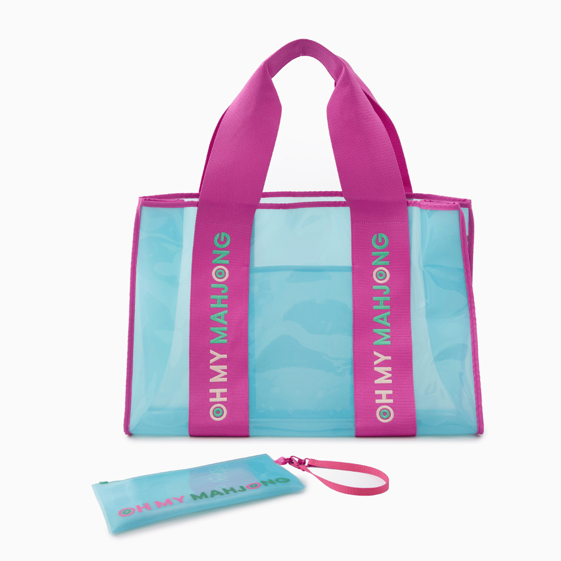 Blue Beach Bag - Oh My Mahjong