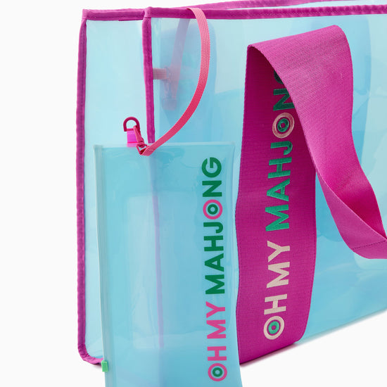 Blue Beach Bag - Oh My Mahjong
