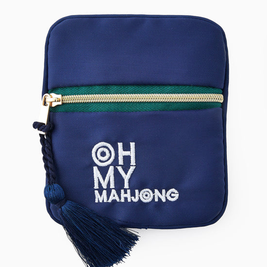 Blue Coin & Dice Bag - Oh My Mahjong