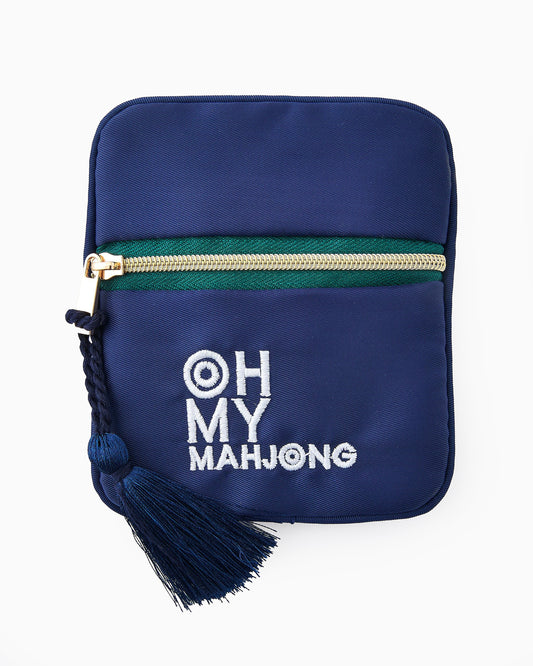 Blue Coin & Dice Bag - Oh My Mahjong