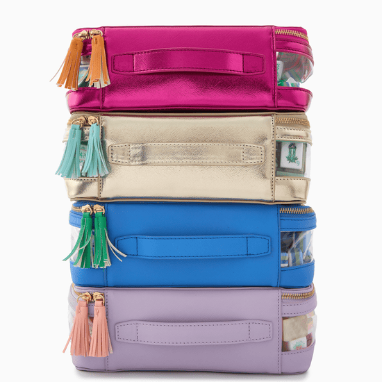 Blue Tile Storage Bag - Oh My Mahjong