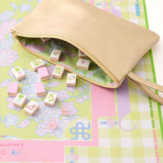 Champagne Bloom Tile Bag - Oh My Mahjong