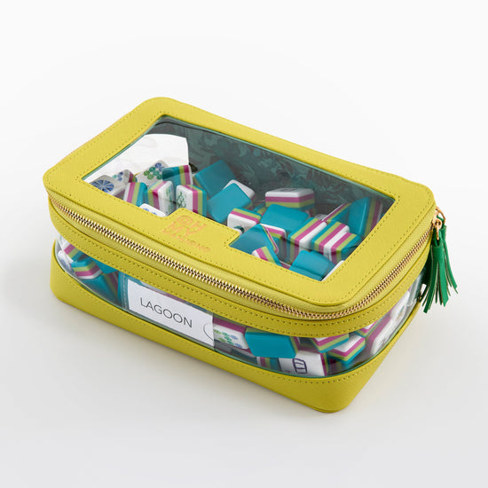 Chartreuse Tile Storage Bag - Oh My Mahjong