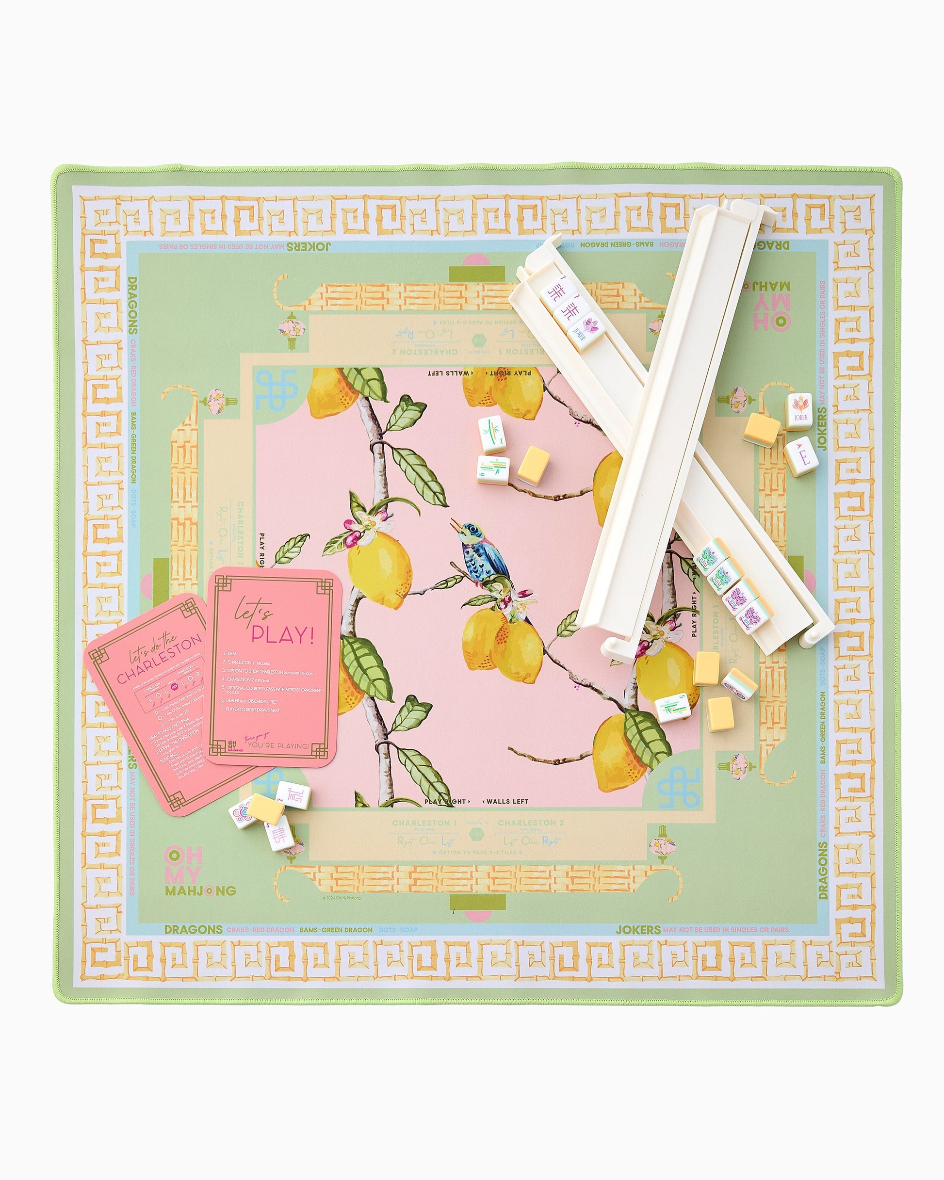 Citrus Songbird Mat - Oh My Mahjong