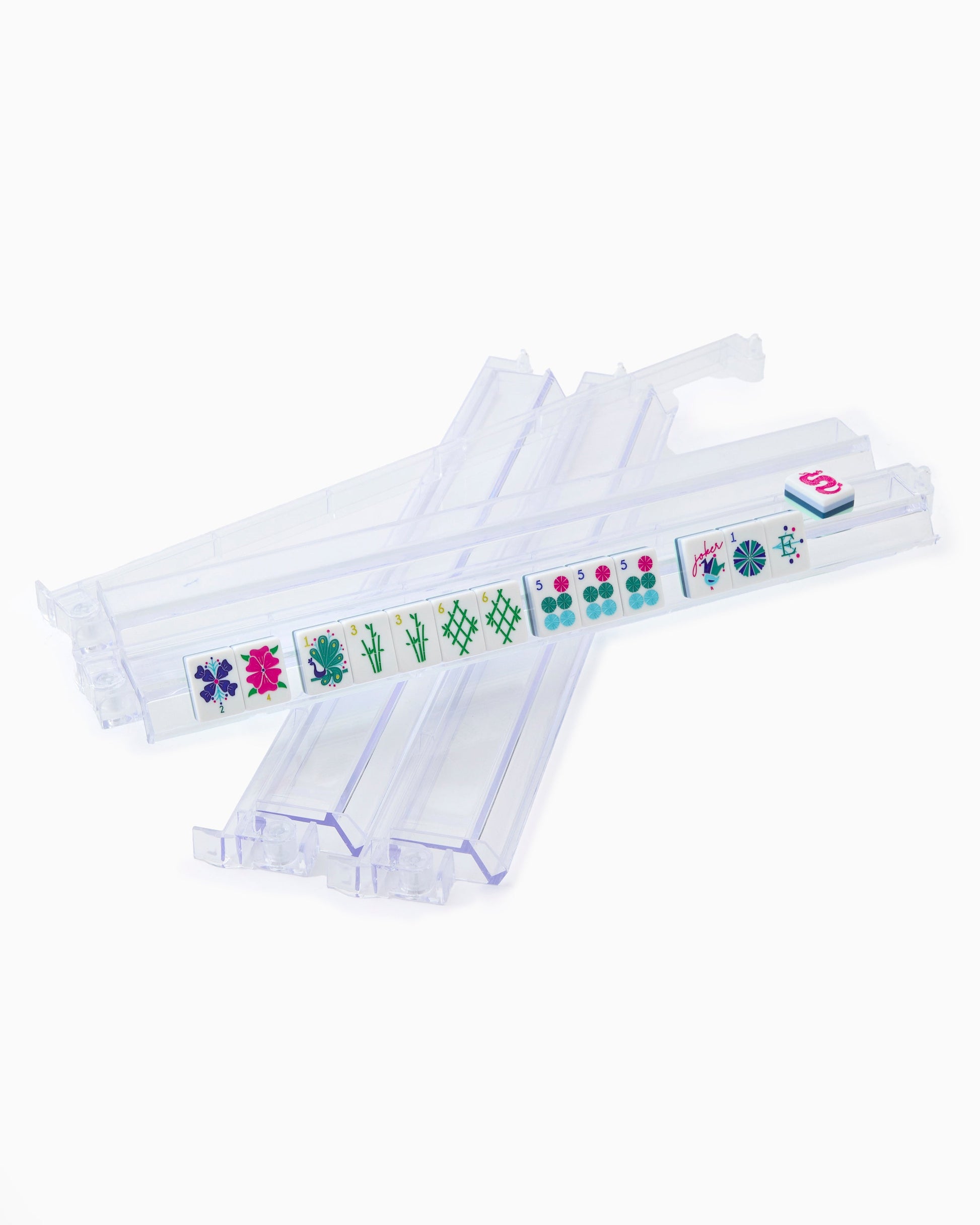 Clear Acrylic Rack & Pushers Set - Oh My Mahjong
