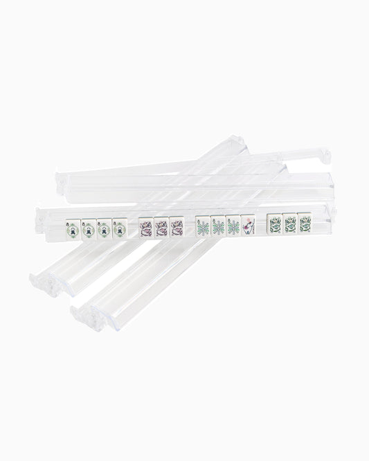 Clear Acrylic Rack & Pushers Set - Oh My Mahjong