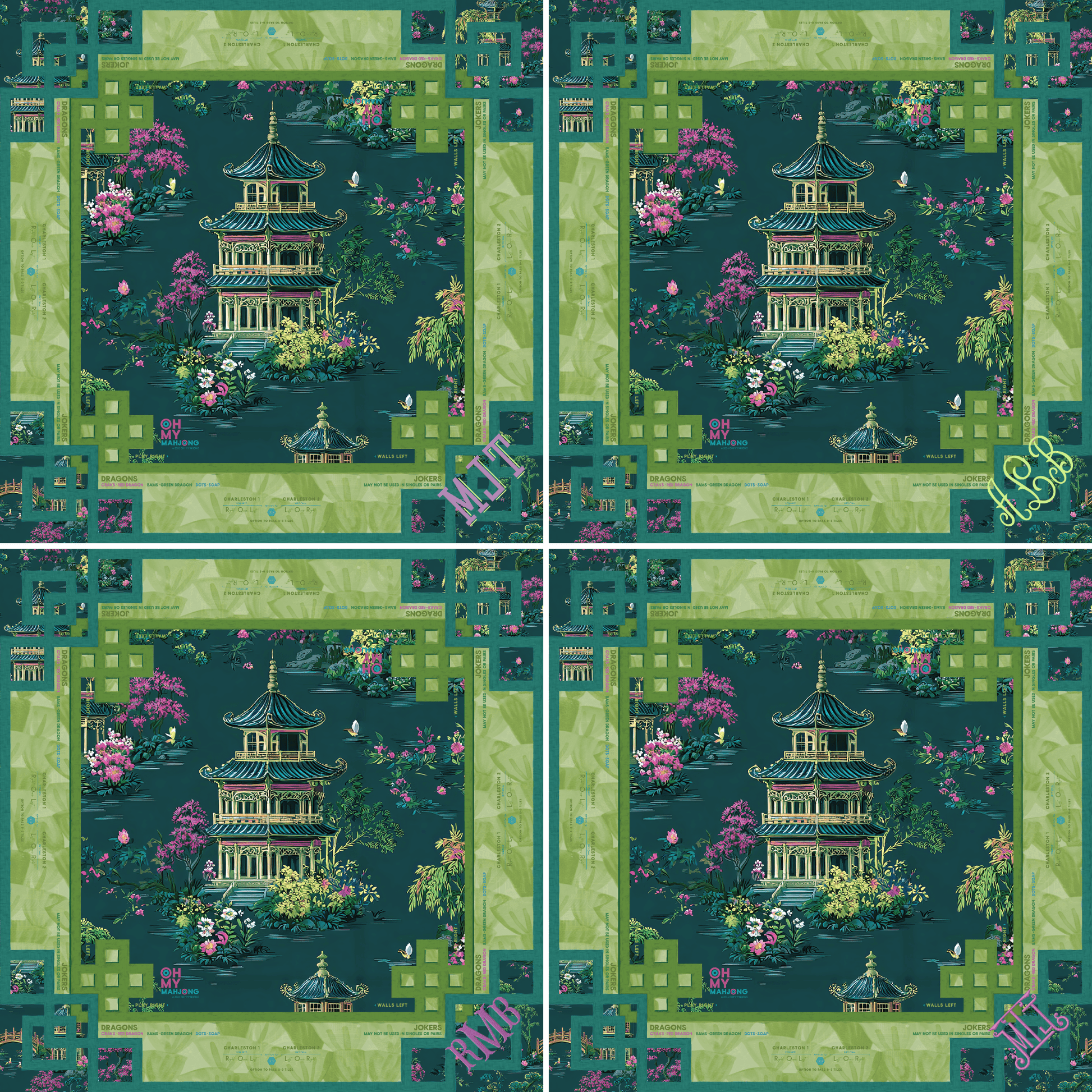 Elysium Mat in Tube - Oh My Mahjong